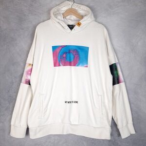 Stanley Kubrick 2001 A Space Odyssey Hoodie Mens XL White My Mind Is Gone